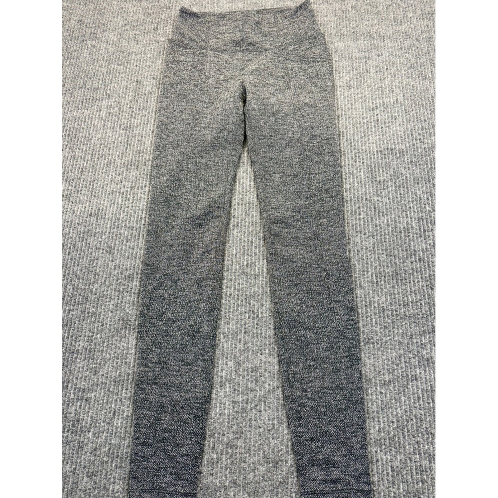 Athleta Womens XS Grey Herringbone High Waisted Leggings with Pockets